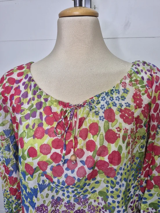 Marimekko Kukkameri Cotton Tunic Size L - Picture 3 of 10